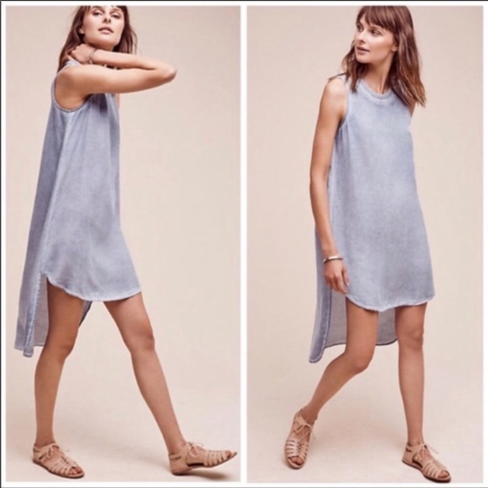 SOLD- CLOTH & STONE Anthropology hi-low dress - Picture 9 of 9